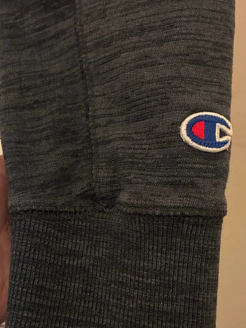 Champion Men's Crewneck Sweater in Charcoal Heather